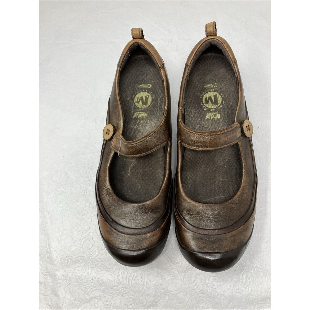 Merrell Plaza Emme Brown Leather Mary Jane Performance Shoes Womens 8.5